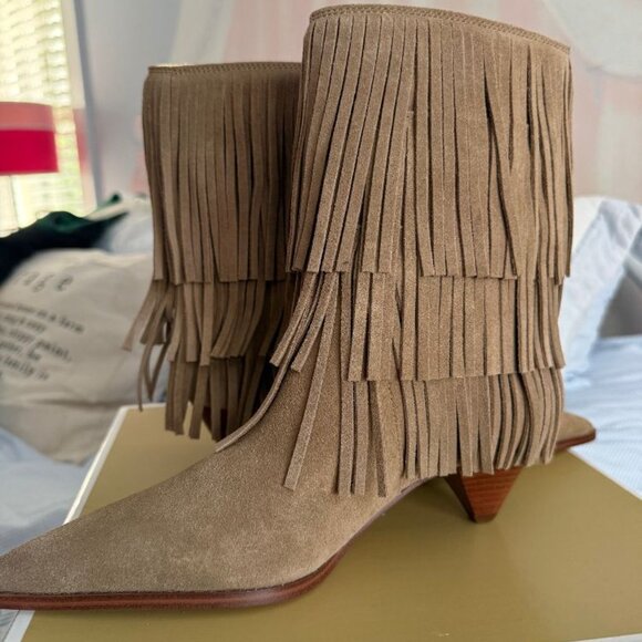 MICHAEL Michael Kors Shoes - Michael Kors Fringe Suede Boots
